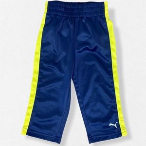 Puma Blue SportLifestyle Pants w/Yellow Stripe 18M